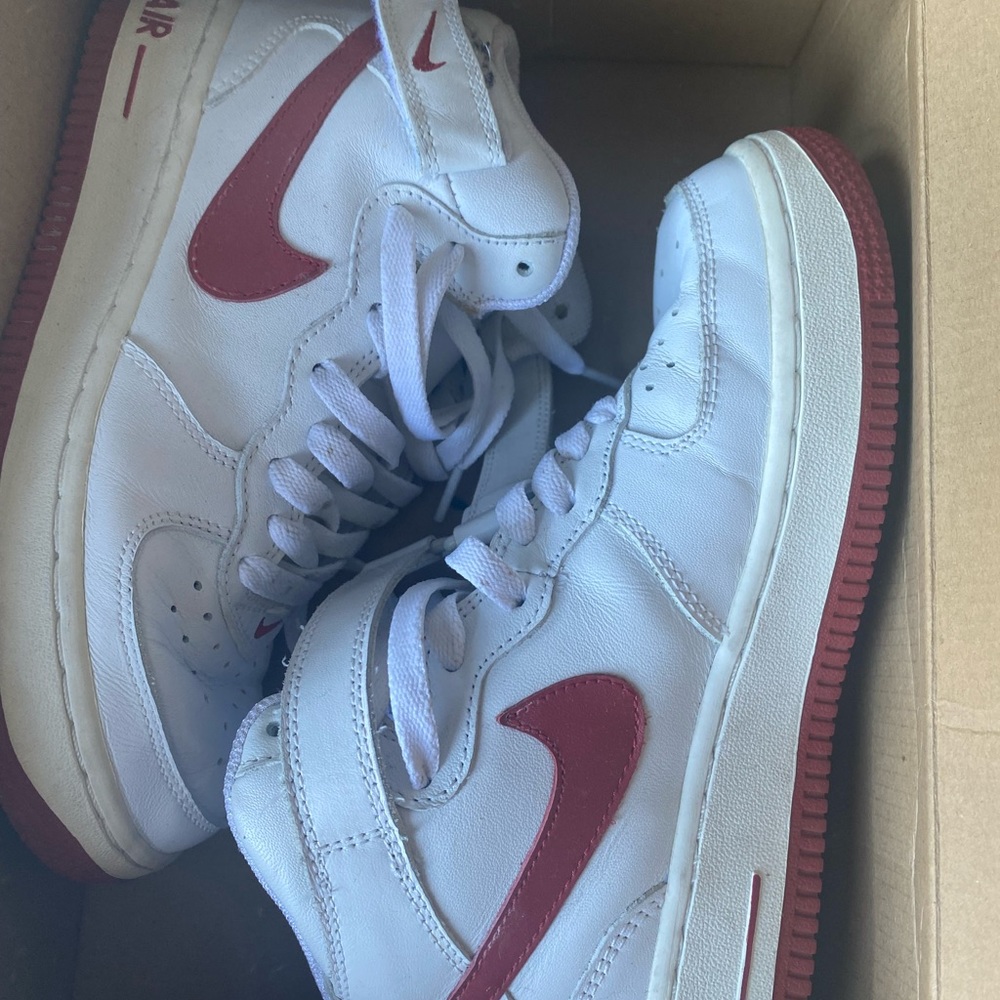 Air Force one white and varsity red retro’s